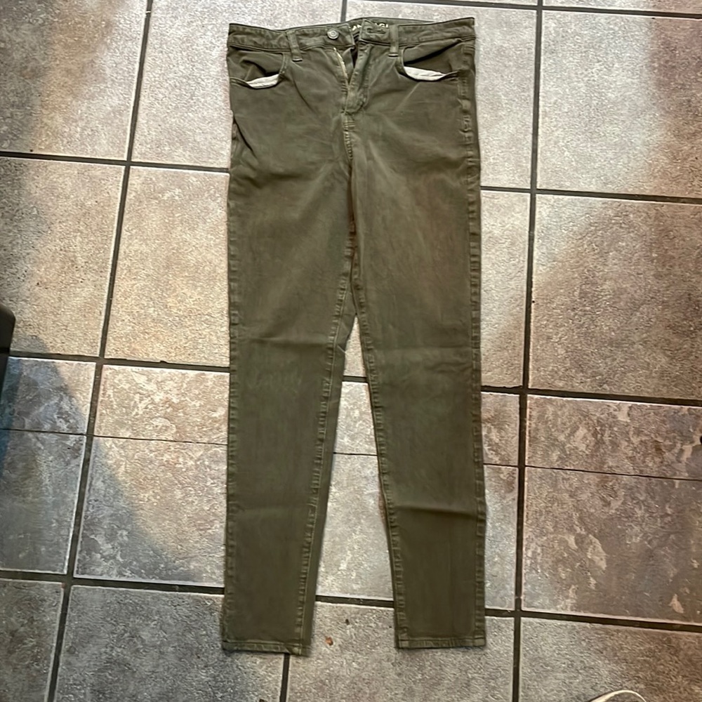 Green jeans
